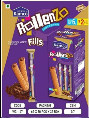 Rollenzo roll 2rs/ MRP 100/ 1 Carton 32pcs/01590