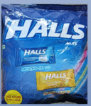 Halls 1rs/MRP 115/ DP83/1 Carton 32pcks/01731