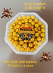 Gold football container 1 Carton {18 Jar's} 00003