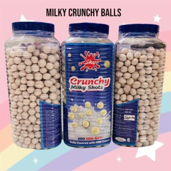 Sky milk crunchy shots /MRP 200/ 1 Carton {30 Jar's} 00015