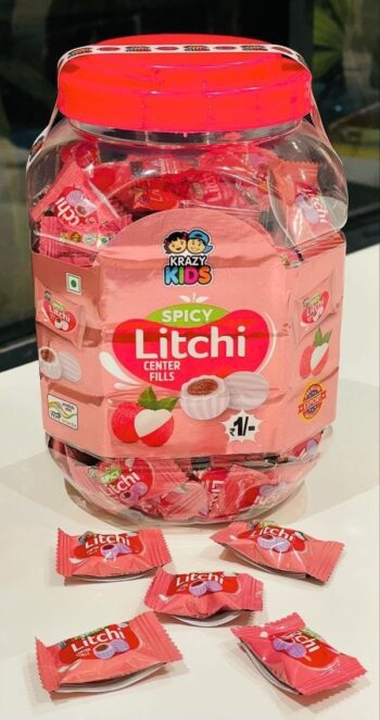 Krazy Litchi Candy /MRP 160/ 1 Carton {16 Jar's} 00060