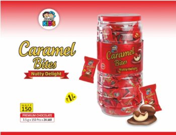 Caramal Bites Jar /MRP 150/ 1 Carton  {24 Jar's} 00080