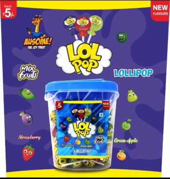 Lol Pop Tub /MRP 300/ 1 Carton {12 Jar's} 00109