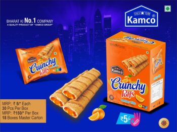 Crunchy Puff Orange /MRP 150/ 1 Carton {24 Jar's} 00120