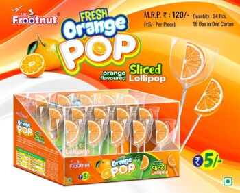 Orange Jelly Pop /MRP 120/ 1 Carton {18 Jar's} 00127