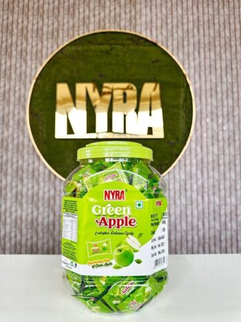 Nyra Candy Green Apple  /MRP 160/ -1 Carton {16 Jar's} 00144