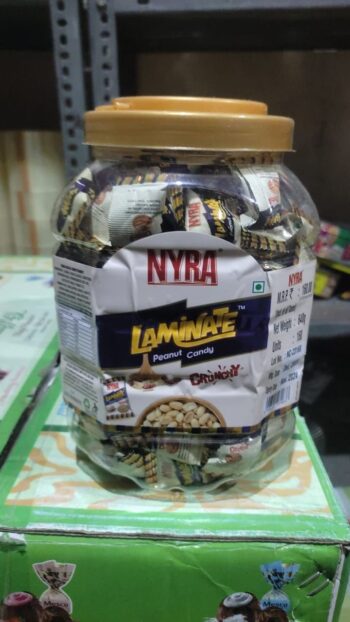 Nyra Candy Laminate Peanut  /MRP 160/ - 1 Carton {16 Jar's} 00146