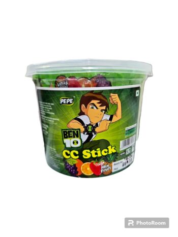 Ben 10 CC Stick Mix fruit -MRP 120/-1Carton {24 Jar's} 00241