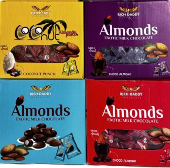 Rich Daddy Almonds -MRP 300/- 1Carton {16 Jar's} 00250