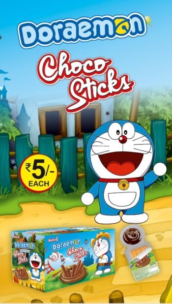 Doraemon Choco Stick -MRP 160/- 1Carton {20 Jar's} 00216