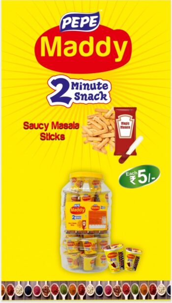 Maddy Saucy Masala Sticks -MRP 220/-1Carton {6 Jar's} 00231