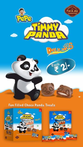 Choco Timmy Panda -MRP 150/- 1Carton {24 Jar's} 00234
