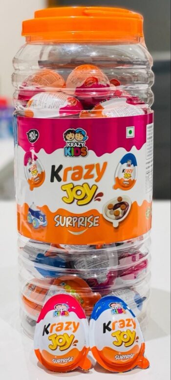 Krazy Kids Egg 10/- {MRP 300/-}  1Carton {12 jar's} 00300