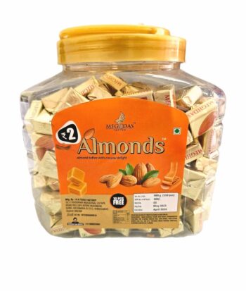 Almonds Toffee Jar -MRP 300/- 1 Carton {16 Jar's} 00308
