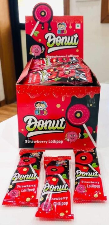Donut Lollipop -MRP 150/- 1Carton {24 Jar's} 00269