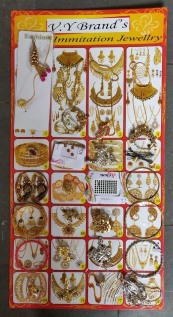 Fancy Jewellery Patta - MRP 250/ 1 Carton {20 Pkt} 00429