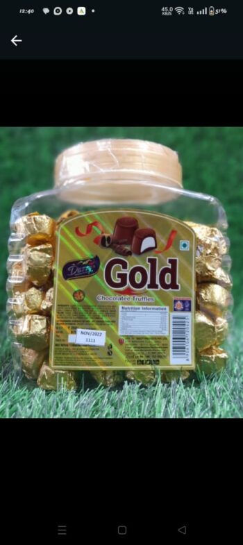 Gold Chocolate Truffles -  00470