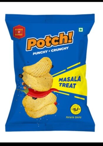 Potch Masala Treat Chips -  MRP 5/1Carton 244 pkts/00527