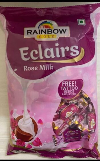 Eclairs Rose Milk -  MRP 100/1Carton 32 jar/ 00515
