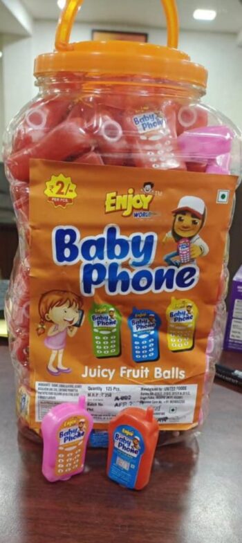 Baby Phone Fruit Balls - MRP 250/1Carton 16 jar/  00512