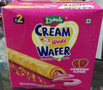 Cream Weds Wafer  - MRP 100/1Carton 24 jar/00558