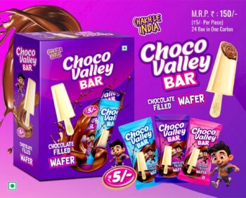 Choco Valley Bar Chocolate Filled Wafer /MRP 150/1 Carton {24 Jar's} 00415