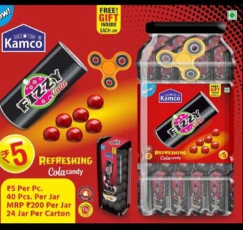 Fizzy Cola Candy - MRP 200/1Carton 24 jar/00676