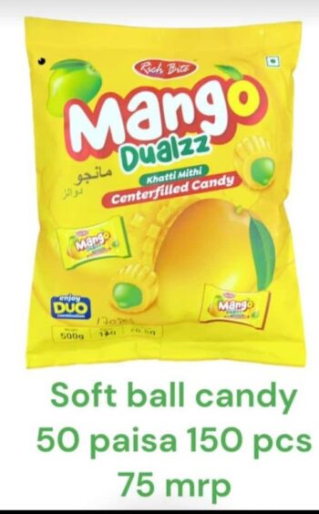 Mango Dualzz Candy - MRP 75/1Carton 36 jar/000660