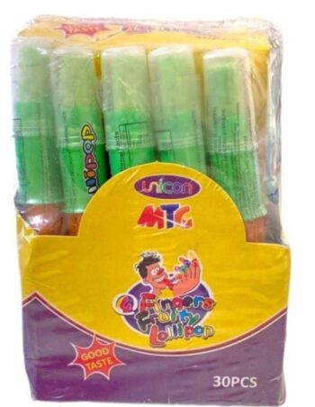 Finger Fruity Lollipop - MRP 200/1Carton 16 jar/00852