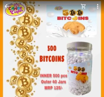 Bitcoins Candy - MRP 125/1Carton 36 jar/00972