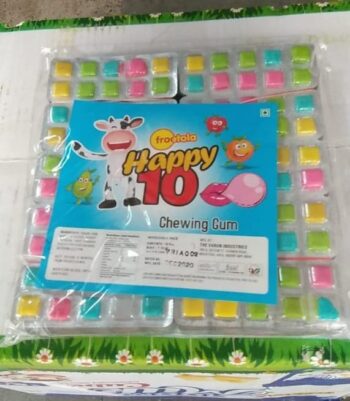 Happy 10 Chewing Gum - MRP 100/1Carton 30 jar/00804