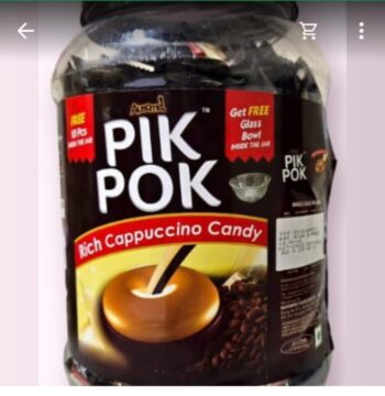 Pik Pok Coffe Candy - 200 MRP/1Carton 24 jar/ - 01124