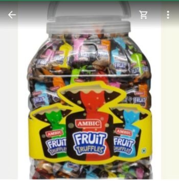 Fruit Truffles Chocolate / MRP 250/1Carton 12 jar/- 01121