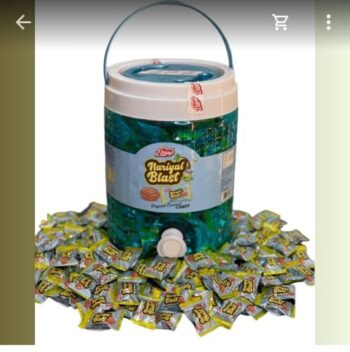 Nariyal Candy Bucket - 500 MRP/ 1Carton-6 jar/ - 01168