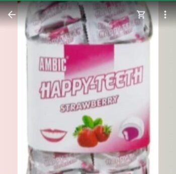 Happy Teeth Mint -MRP 150/1Carton 20 jar/01021