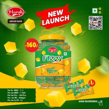 Fizzy Mango Candy - MRP 160 {1Carton-12 JAR}- 01202
