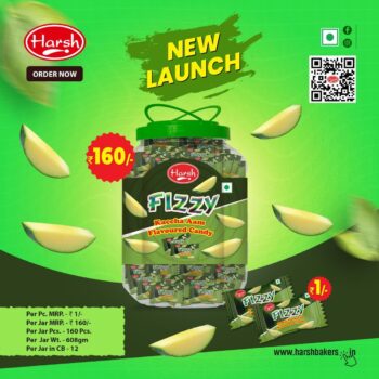 Fizzy Kacha Aam Candy -MRP 160 {1Carton-12 JAR}- 01204