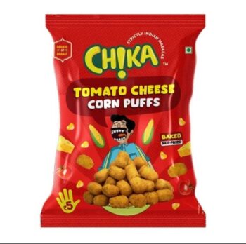 Chika Tomato Cheese Corn Puff /5 Rs/ 1Carton - 224 pkts  00443