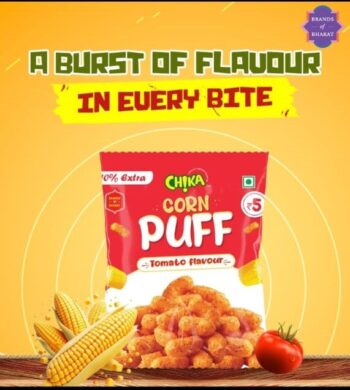 Chika Corn Puff  /5 Rs/ 1Carton - 224 pkts  00359