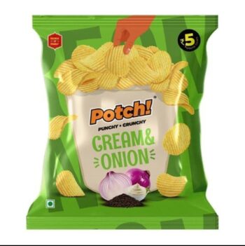 Potch Cream Onion /5 Rs/ 1Carton - 224 pkts  00301