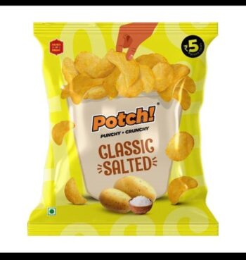 Potch Classic Salted /5 Rs/ 1Carton - 224 pkts  00298