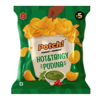 Potch Hot & Tangy Pudina/5 Rs/ 1Carton - 224 pkts  00277