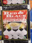 Red & Black Ginger Garlic Paste/ 5 Rs/ 1Carton 800 pkts/ 01004