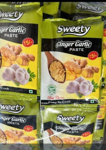 Sweety Ginger Garlic Paste/ 5 Rs/ 1Carton 800 pkts/ 01011