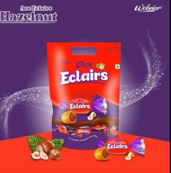 Ace Eclairs Hazelnut/ MRP 249/ 1Carton 12 Jars/  01244