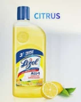 Lizol Citrus 500ml /Rs 116 / 1Carton-24 pcs/01280