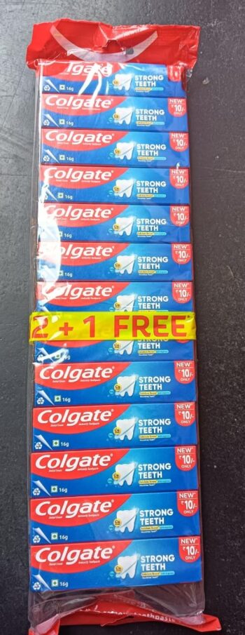 Colgate(2+1 free) Rs10 / 01278