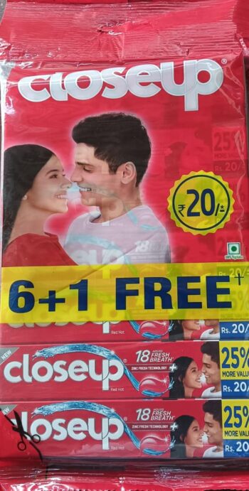 Closeup (6+1 free) Rs20 / 01279