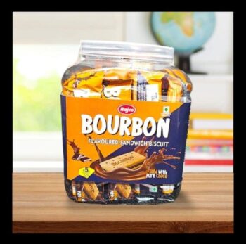 Bourbon Biscuit Choco / Rs 5 /MRP 150/ 1Carton 16 Jars/ 01233