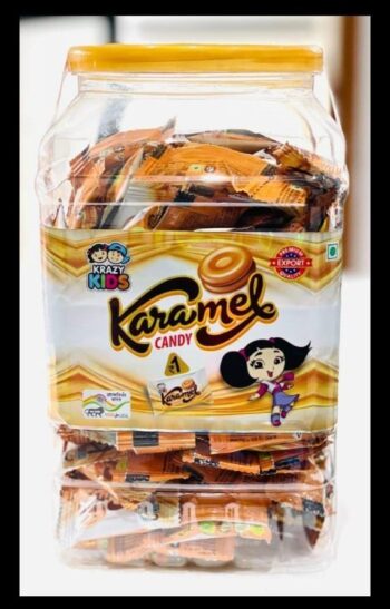Karamel Candy Rs1 / MRP 160/1Carton 16 Jars/ 01221